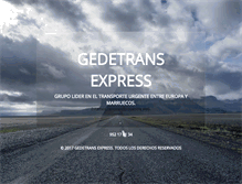 Tablet Screenshot of gedetransexpress.com